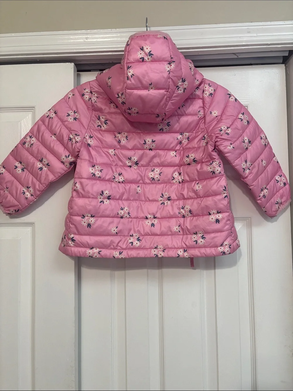 jumping beans Pink Floral Puffer Jacket